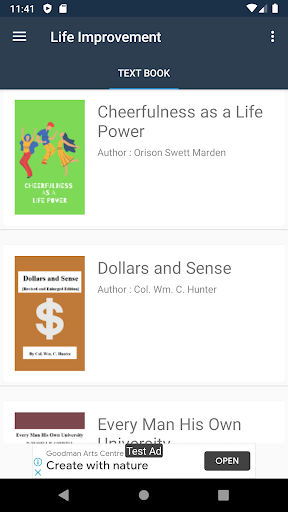 Android application Life Improvement Books Offline screenshort