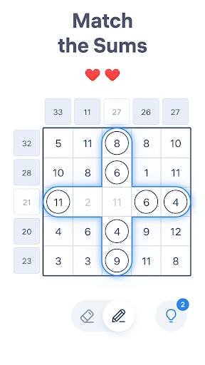 Android application Number Sums - Numbers Game screenshort