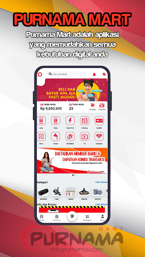 Android application PURNAMA MART screenshort