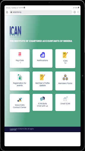 ICAN Members App Screen 3
