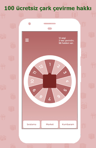 Android application Çark Çevir Kazan screenshort