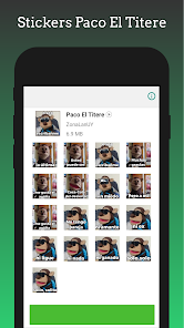 Captura de Pantalla 1 Stickers - Paco El Titere Pack android