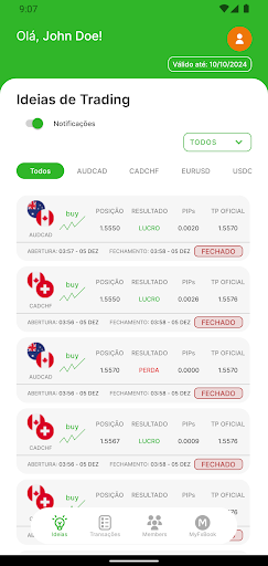 Android application We Trading screenshort