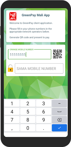 GREENPAY CLIENT MALI Screen 2