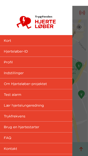Android application TrygFonden Hjerteløber screenshort