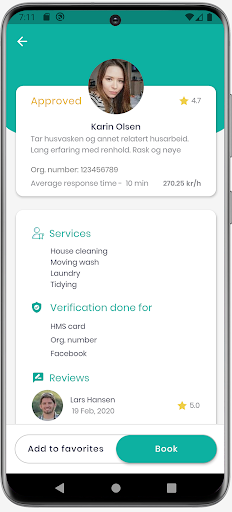 MaidMe - Home cleaning Screen 3