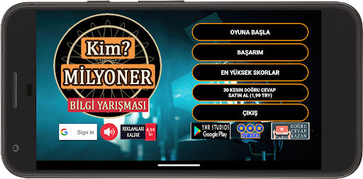 Android application Kim Milyoner 2023 - 50000 Soru screenshort