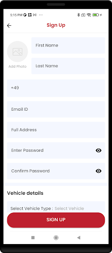 Fahrer Screen 3