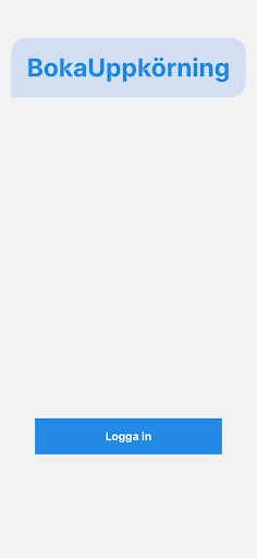 Android application BokaUppkörning screenshort