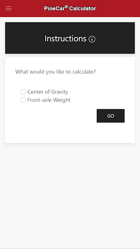 PineCar Calculator Screen 2
