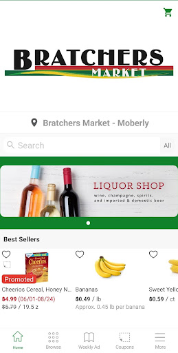 Android application Bratchers Market screenshort