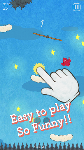 Android application Flappy Rise screenshort