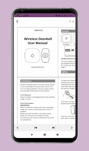 Secrui Wireless Doorbell Guide Screen 3