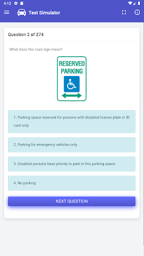 Android application Georgia DMV Test screenshort