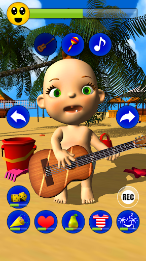 Baby Babsy At The Beach Gold Screen 2