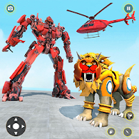 Lion Robot Transformation War Car Robot Games