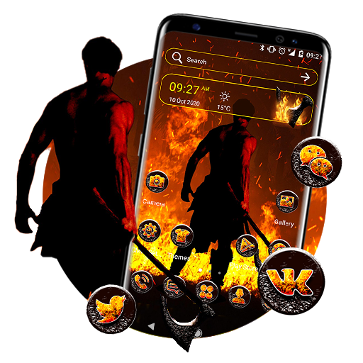 Fire Hell Man Theme logo