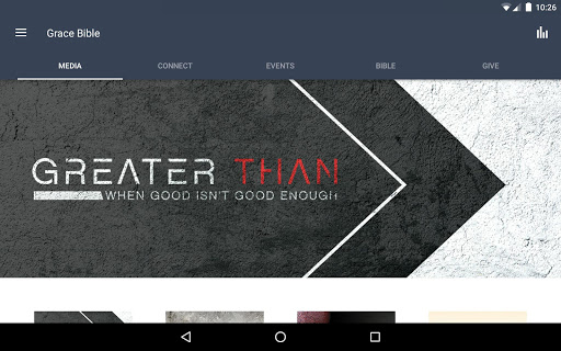 Screenshot of Grace Bible Church App