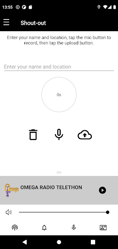 Android application Omega Radio screenshort
