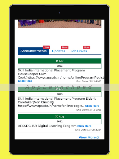 APSSDC Skills list infoLatest