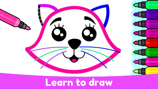 Livro De Colorir Para Crianças: Bebê Jogos de desenho para meninas