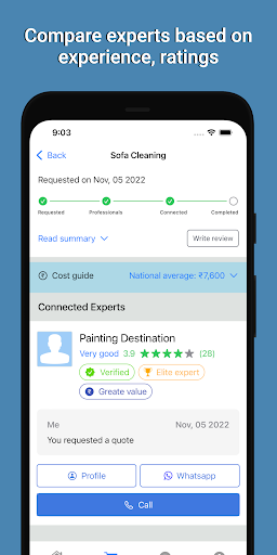 HomeTriangle: Hire Experts Screenshot 3 - AppWisp.com