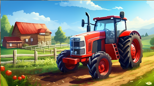 Tractor Farming Harvester Game