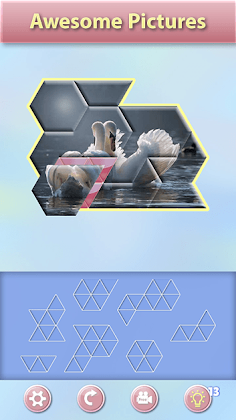 Triangle puzzle - Tangram‏ - Screenshot 3