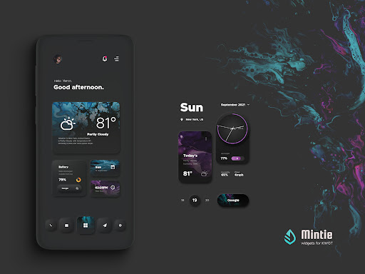 Screenshot of Mintie for KWGT