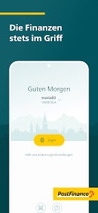 PostFinance App Screenshot