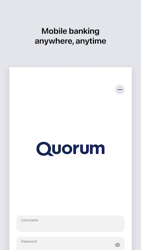 Android application Quorum Mobile Banking screenshort