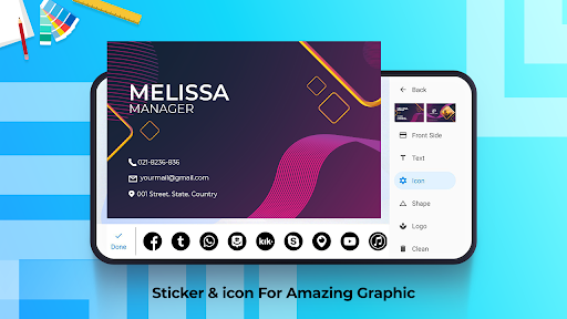Visiting Card Maker Screen 3