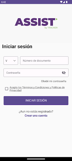 Android application ASSIST by TRACKER screenshort
