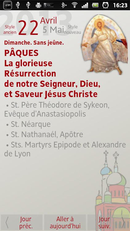 Orthodox Calendar in French - New - (Android)