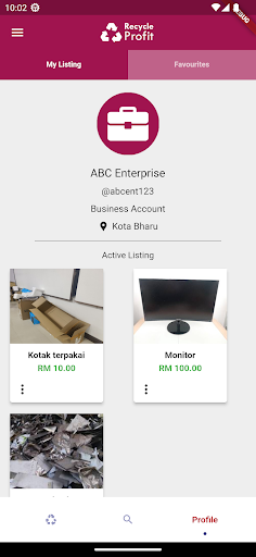 RecycleProfit Screen 3