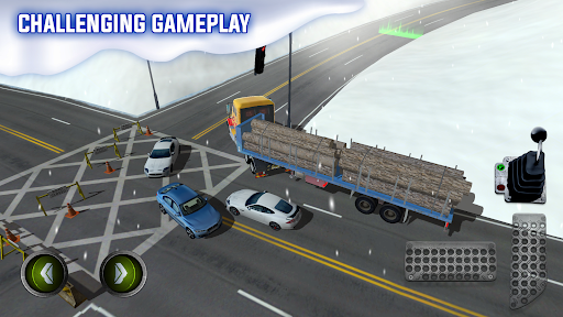 Android application Ice Road Truck Parking Sim screenshort