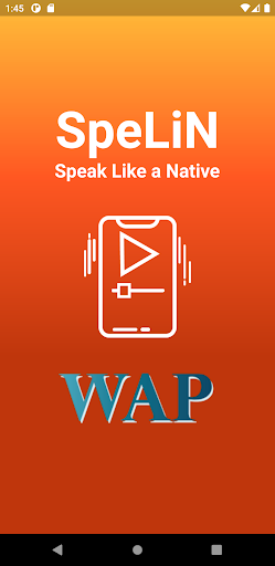 Android application SpeLiN screenshort