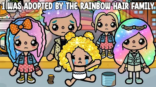 Toka Boka Rainbow Hair Girl