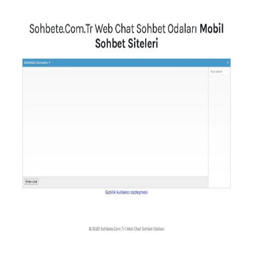 Sohbete.Com.Tr Web Chat Sohbet