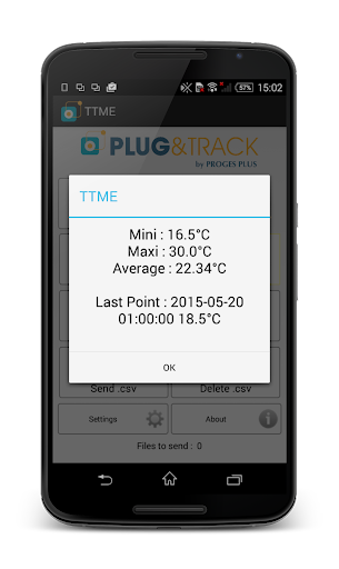 Thermotrack Mobile Edition Screen 2