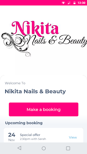 Android application Nikita Nails & Beauty screenshort