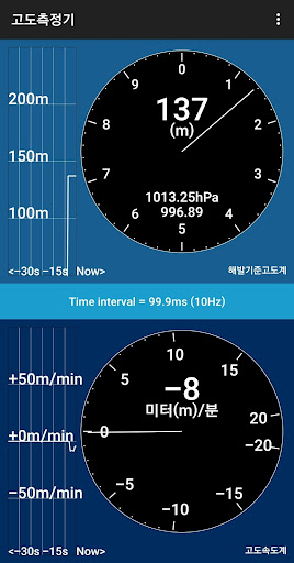Android application 해발고도측정기 정확한고도계 (기압 고도계, 고도속도계) screenshort