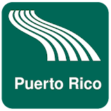 Puerto Rico Map offline icon