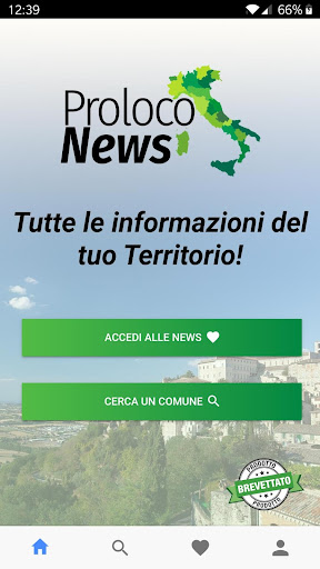 Android application ProlocoNews screenshort