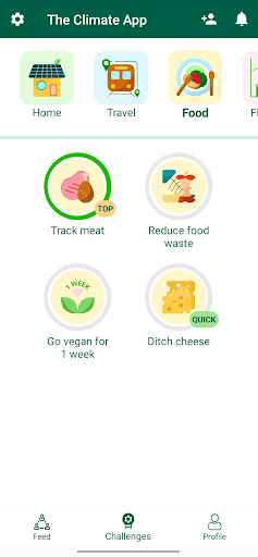 The Climate App: Social Action Screen 2