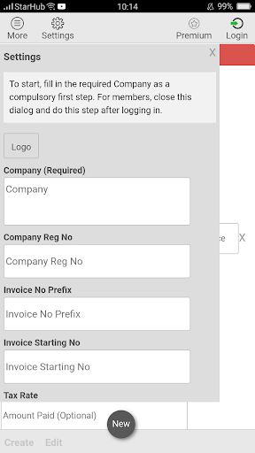 Android application Invoice Ready - Invoice & Esti screenshort