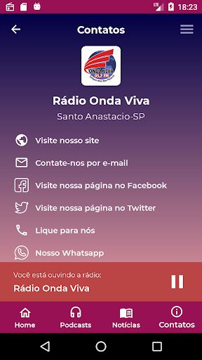 Rádio Onda Viva FM Screen 2