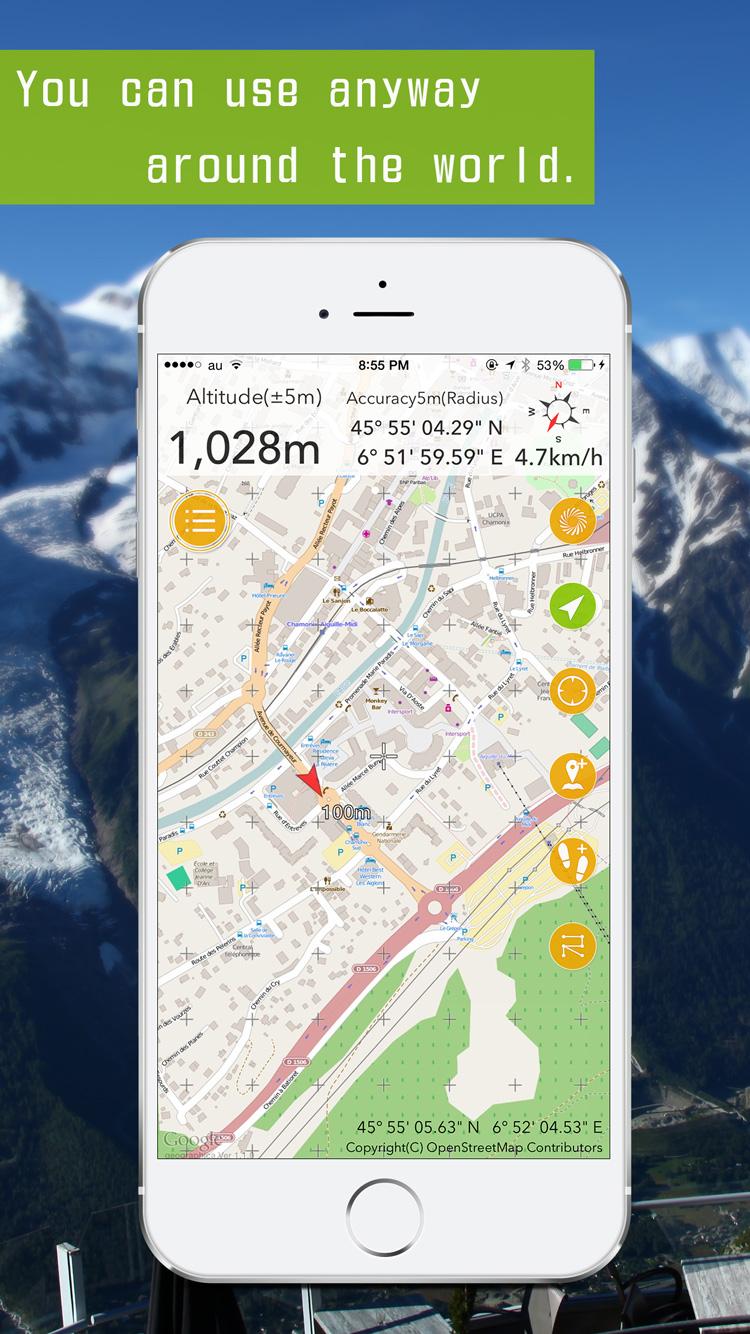 Android application Geographica [Offline GPS APP] screenshort