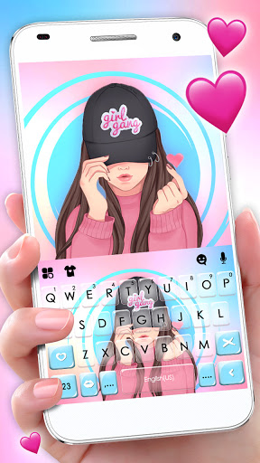 Android application Heart Swag Girl Theme screenshort