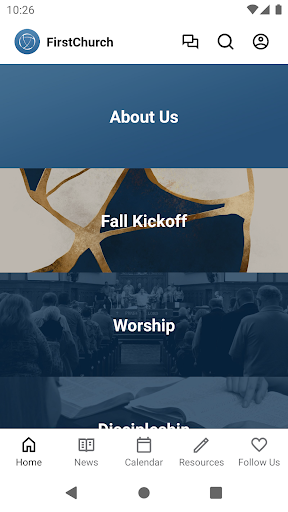 Android application First Church Williamsport screenshort